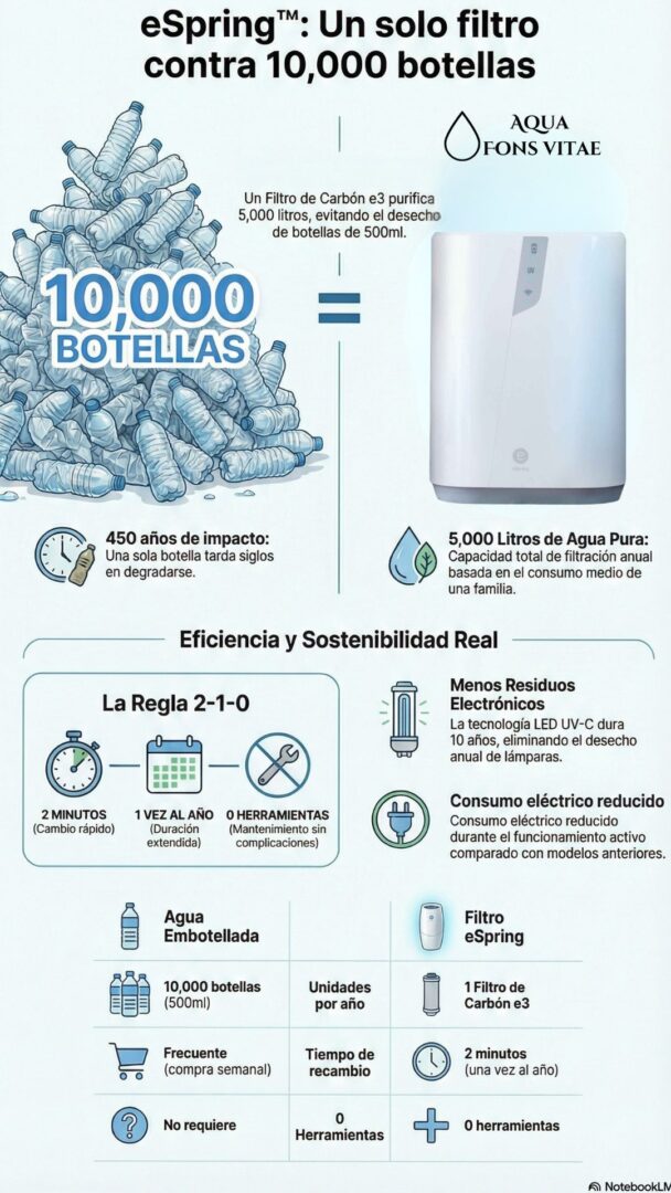 filtro agua grifo sur Madrid ahorro plasticos